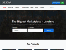 Tablet Screenshot of lakshiya.com